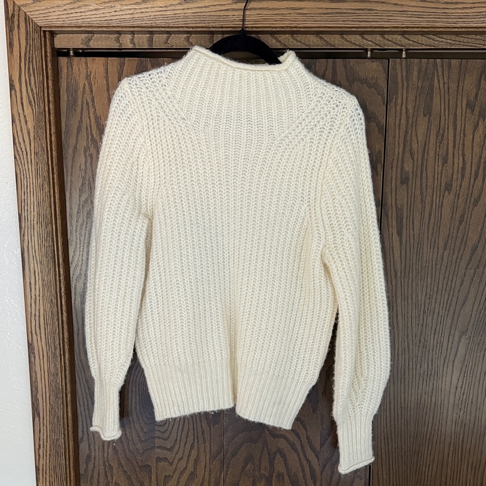 Madewell Cream Turtleneck Sweater
